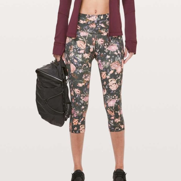 lululemon athletica Pants - Lululemon Fast & Free Legging - Frosted Rose Multi